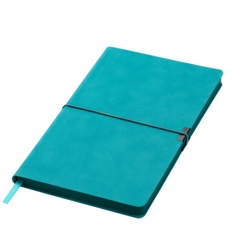 Ежедневник In Velour недатированный, бирюзовый фото 
