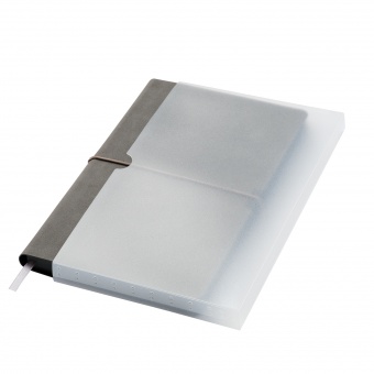 Ежедневник In Velour недатированный, серый фото 