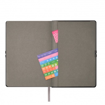 Ежедневник In Velour недатированный, серый фото 