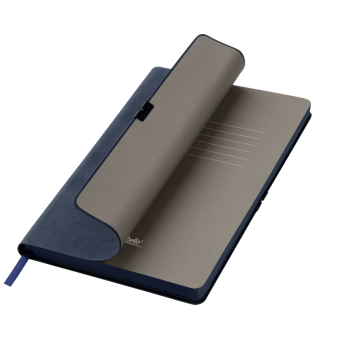 Ежедневник In Velour недатированный, синий фото 