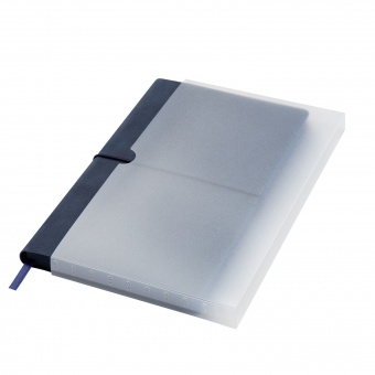 Ежедневник In Velour недатированный, синий фото 