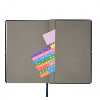 Ежедневник In Velour недатированный, синий фото 