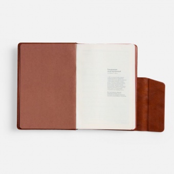 Ежедневник Leadmark, недатированный, коричневый фото 