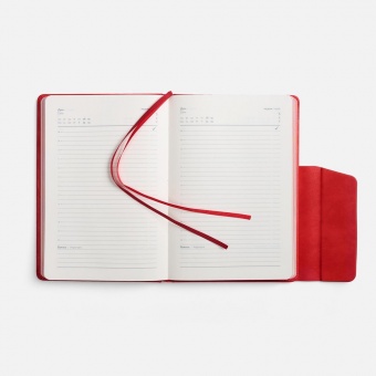 Ежедневник Leadmark, недатированный, красный фото 