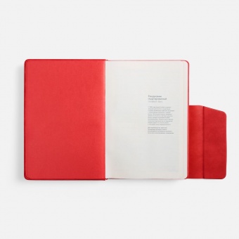 Ежедневник Leadmark, недатированный, красный фото 