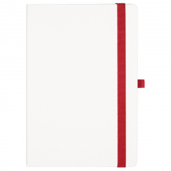 Ежедневник недатированный, Portobello Trend, Arctic , жесткая обложка, 145х210, 256 стр, белый, срез-фольга/красный фото 