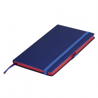 Ежедневник недатированный, Portobello Trend, Blue ocean , жесткая обложка, 145х210, 256стр,синий/красный фото 