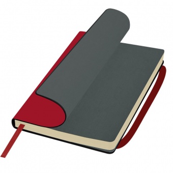 Ежедневник недатированный, Portobello Trend, Alpha Smart, красный, 145х210, 256 стр, гибкая обложка, ляссе фото 