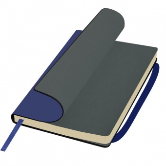 Ежедневник недатированный, Portobello Trend, Alpha Smart, синий, 145х210, 256 стр, гибкая обложка, ляссе фото 