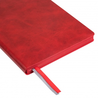 Ежедневник недатированный, Portobello Trend, Atlas, 145х210, 256 стр, красный, срез-фольга/красный (темный форзац) фото 