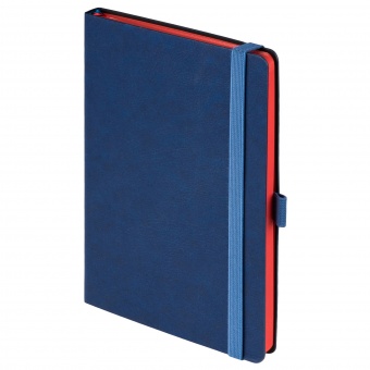 Ежедневник недатированный, Portobello Trend,Blue ocean, 145х210, 256стр, синий/красный(без бум лент, стик) фото 
