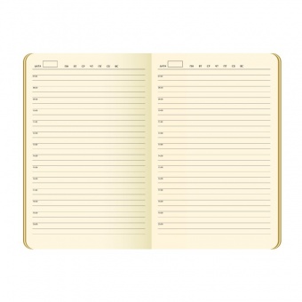 Ежедневник недатированный, Portobello Trend, Latte soft touch, 145х210, 256 стр, чернильно-синий фото 