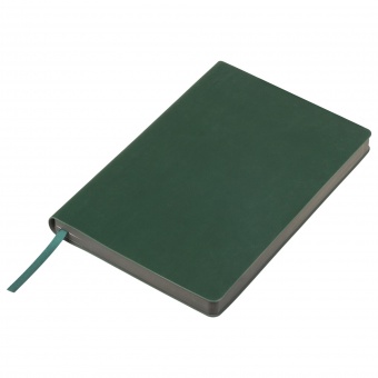 Ежедневник недатированный, Portobello Trend, Latte soft touch, 145х210, 256 стр, зеленый, светл форзац, светлый срез фото 