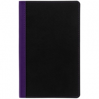Ежедневник Nice Twice, недатированный, черный с фиолетовым фото 