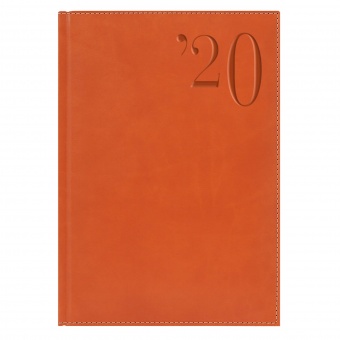 Ежедневник PORTLAND, А5, датированный (2020 г.), апельсин фото 1