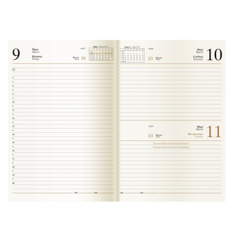 Ежедневник PORTLAND, А5, датированный (2020 г.), коричневый фото 2
