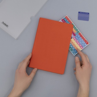 Ежедневник Rain недатированный, оранжевый фото 