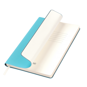 Ежедневник Spark недатированный, лазурный (без упаковки, без стикера, с серой подложкой) фото 