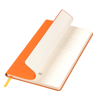 Ежедневник Spark недатированный, оранжевый (с упаковкой, со стикерами) фото 