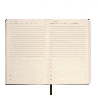 Ежедневник Star недатированный, черный (с упаковкой, со стикерами) фото 