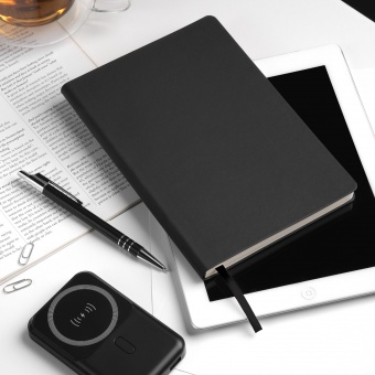 Ежедневник Star недатированный, черный (с упаковкой, со стикерами) фото 