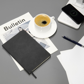 Ежедневник Stella недатированный с магнитом на обложке, черный фото 