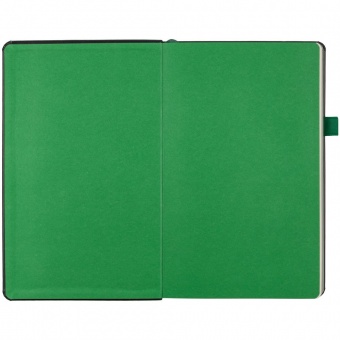 Ежедневник Ton, недатированный, черный с зеленым фото 