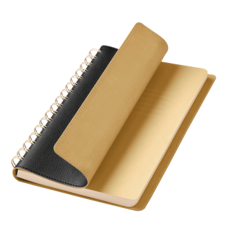 Ежедневник Vista недатированный, черный/бежевый фото 