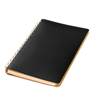 Ежедневник Vista недатированный, черный/бежевый фото 