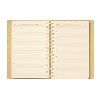 Ежедневник Vista недатированный, красный/бежевый фото 