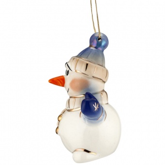 Фарфоровая елочная игрушка Olaf фото 