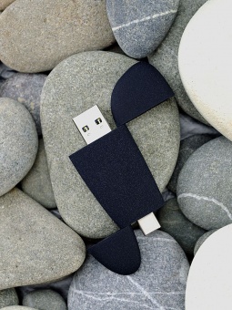 Флешка Pebble Type-C, USB 3.0, черная, 32 Гб фото 7