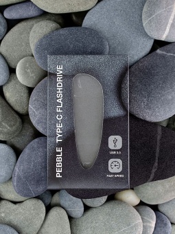 Флешка Pebble Type-C, USB 3.0, серая, 32 Гб фото 