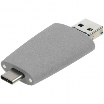 Флешка Pebble Universal, USB 3.0, серая, 64 Гб фото 