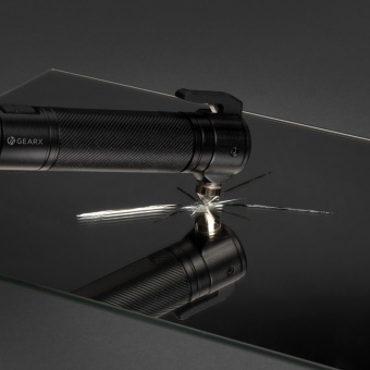 Фонарь Gear X с дополнительными функциями IPx4 из переработанных алюминия и пластика RCS, LED фото 