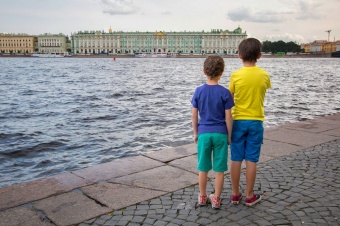 Футболка детская T-Bolka Kids, оранжевая фото 4
