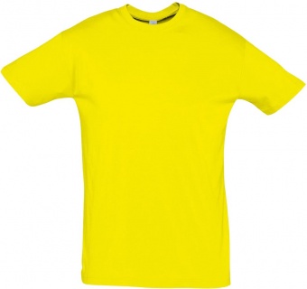 Футболка унисекс Regent 150, желтая (лимонная) фото 7