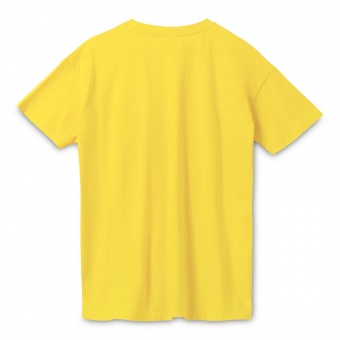 Футболка унисекс Regent 150, желтая (лимонная) фото 9