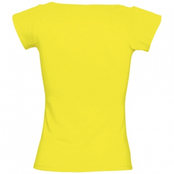 Футболка женская Melrose 150 с глубоким вырезом, лимонно-желтая фото 4