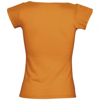 Футболка женская Melrose 150 с глубоким вырезом, оранжевая фото 3