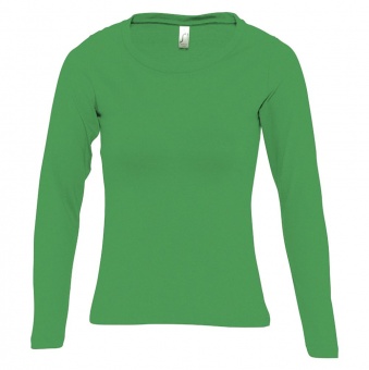 Футболка женская с длинным рукавом Majestic 150, ярко-зеленая фото 2