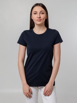 Футболка женская T-bolka Stretch Lady, темно-синяя (navy) фото 9