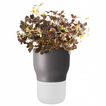 Горшок для растений Flowerpot, малый, серый фото 