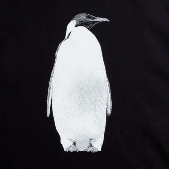 Холщовая сумка Like a Penguin, черная фото 