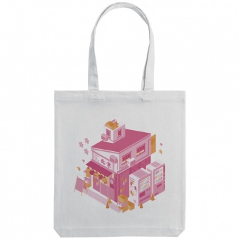 Холщовая сумка «Осака. Рамен», молочно-белая фото 