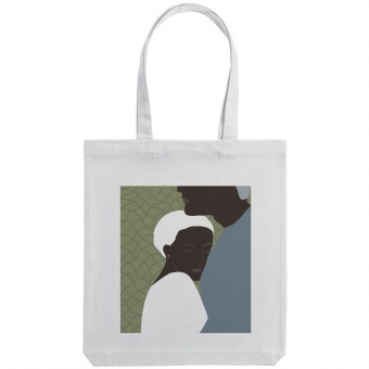 Холщовая сумка «Пара», молочно-белая фото 
