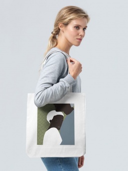 Холщовая сумка «Пара», молочно-белая фото 