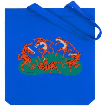 Холщовая сумка Tigerdance, ярко-синяя фото 