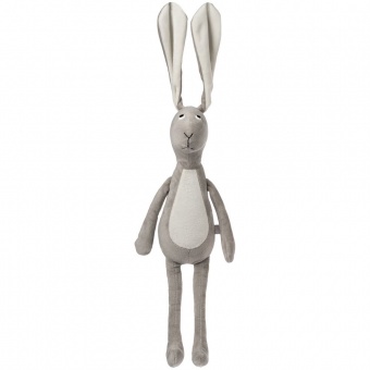 Мягкая игрушка Smart Bunny в свитере, серая фото 