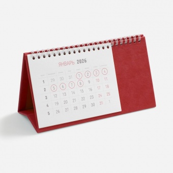 Календарь настольный Brand, красный фото 